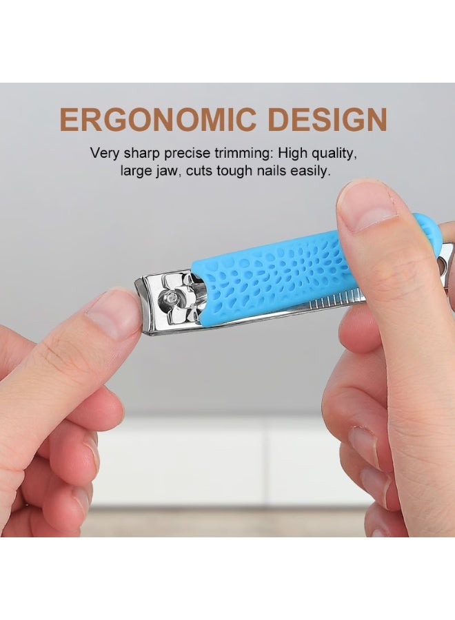 Portable Foldable Nail Clipper – Anti-Slip Handle, Nail File, and Hanging Loop for Easy Use Anywhere - Image 3